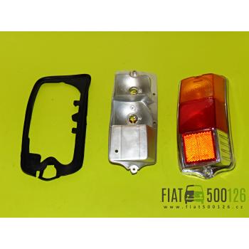 Zadní svítilna pravá Fiat 500 F/L/R kruhový dekor - kompletní